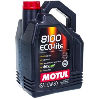 Моторна олива 8100 Eco-lite 5W-30, 5 л (108214/839551) - MOTUL 110051