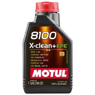 Моторна олива 8100 X-Clean+ EFE 0W-30, 1 л (853911) - MOTUL 111657