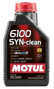 Моторні оливи 6100 SYN-clean 5W-40 1л - MOTUL 113114