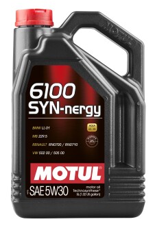 Моторні оливи 6100 SYN-nergy 5W-30 5л - MOTUL 113145