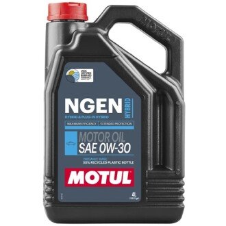 Моторна олива Ngen Hybrid 0W-30, 4 л - MOTUL 333007