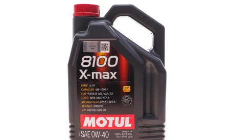 Моторное масло 8100 X-max 0W-40, 5 л (104533) - (1161631, 1161466, G052167M4) MOTUL 348206