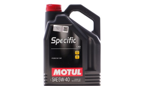 Олива 5W40 SPECIFIC C40 (5L) (ACEA C3/API SN/PORSCHE C40) (113943) - MOTUL 348406