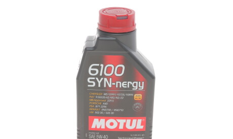 Моторное масло 6100 Syn-nergy 5W-40, 1 л (107975) - (0888080375GO, 0888080376GO, 1942001) MOTUL 368311