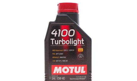 Моторна олива 4100 Turbolight 10W-40, 1 л (108644/102774) - MOTUL 387601