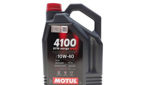Олива 10W40 4100 Syn-nergy Spec (5L) (MB 229.3/RN0710/RN0700/PSA B71 2300/VW 501 01/VW505 00) (112892) - MOTUL 387706