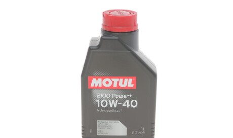 Моторное масло 2100 Power+ 10W-40, 1 л (108648/102770) - (14E9F0, 14E9F3, 14E9F6) MOTUL 397701