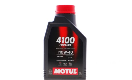 Олива 10W40 4100 PROTECT (1L) (API PERFORMANCE SL/CF) (112999) - MOTUL 397801