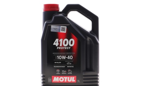 Олива 10W40 4100 PROTECT (5L) (API PERFORMANCE SL/CF) (113001) - MOTUL 397806