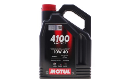 Олива 10W40 4100 PROTECT (4L) (API PERFORMANCE SL/CF) (113000) - MOTUL 397807
