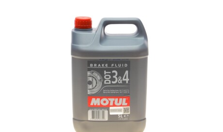 Рідина гальмівна DOT 3&4 Brake Fluid, 5л - (1610725580, 83132184843, 83132405977) MOTUL 807906 (фото 1)