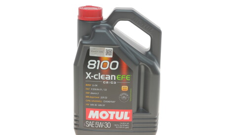 Моторна олива 8100 X-Clean EFE 5W-30, 4 л (109171) - (1942003, 1942002) MOTUL 814007