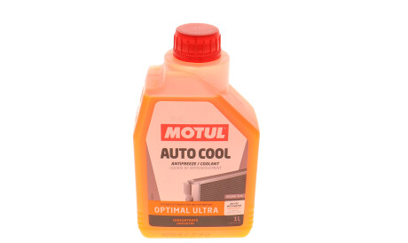 Антифриз-концентрат G12 Auto Cool Optimal Ultra оранжевый, 1л - (1940663, 93170402, G012A8GM1) MOTUL 818101 (фото 1)