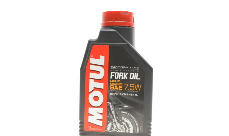 Масло 7.5W для мото вилок Fork Oil Light/Medium (1L) 101127/105926 - MOTUL 821701