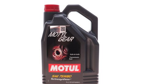 Motylgear 75W-80 5л (/106466) Напівсинтетична трансмісійна олива МКПП API GL-4 / GL-5 - MOTUL 823406