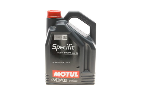 Моторное масло Specific 506 01 506 00 503 00 0W-30, 5 л (106437) - MOTUL 824206