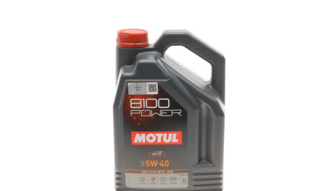 Моторна олива 8100 Power 5W-40, 5 л (111809) - MOTUL 824606