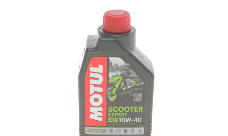 Моторное масло Scooter Expert 4T MB 10W-40, 1 л (105935) - MOTUL 831701