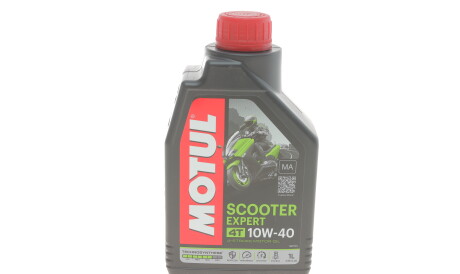 Моторное масло Scooter Expert 4T MA 10W-40, 1 л (105960) - (hon103006) MOTUL 831901