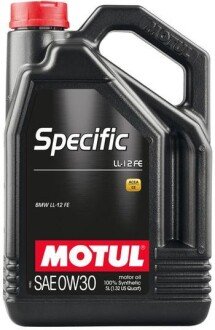 Моторное масло Specific LL-12 FE 0W-30, 5 л (107302) - MOTUL 832606 (фото 1)