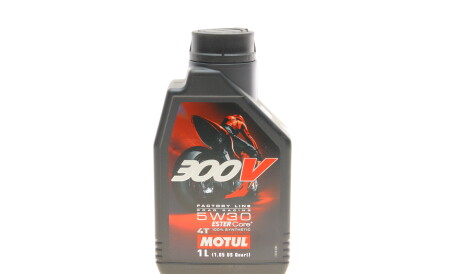 Моторное масло 300V 4Т Factory Line 5W-30, 1 л (104108) - MOTUL 835911