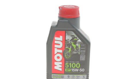 Моторное масло 5100 4T 15W-50, 1 л (104080) - (83122405891) MOTUL 836711