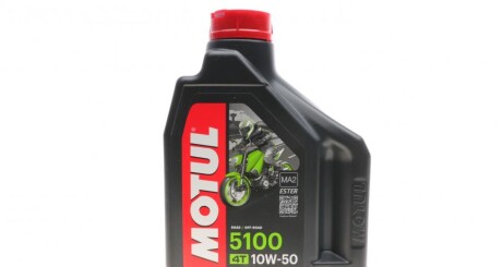 Моторна олива 5100 4T 10W-50, 2 л (104075) - MOTUL 836821 (фото 1)