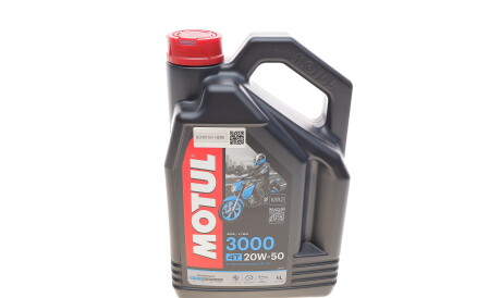 Моторное масло 3000 4T 20W-50, 4 л (104050) - MOTUL 837041