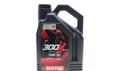 Олива 10W30 300V Factory Line Road Racing 4T (4L) (112548) - MOTUL 837741