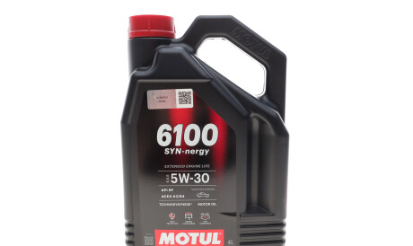 Олива 5W30 Syn-nergy 6100 (4L) (MB 229.5/Renault RN0710/RN0700/VW 502 00/505 00) (113144) - MOTUL 838450