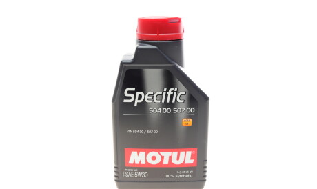 Моторна олива Specific 504 00 507 00 5W-30, 1 л (106374) - (214350, 214351, 83212365930) MOTUL 838711 (фото 1)