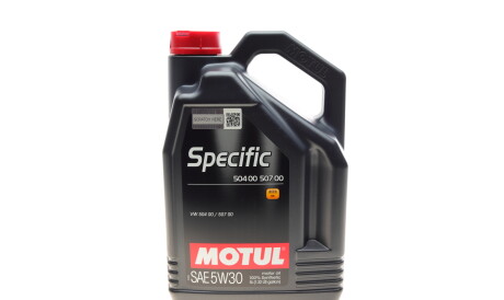 Моторное масло Specific 504 00 507 00 5W-30, 5 л (106375) - (gs55505m4, 2206448, gs55502m4) MOTUL 838751