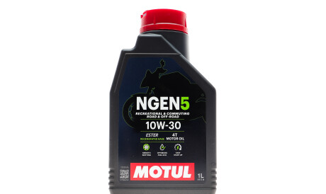 Моторна олива Ngen 5 10W-30, 1 л (111817) - (08221888101MP, 08232M99S1LHE, 9900022B56B001) MOTUL 839001 (фото 1)