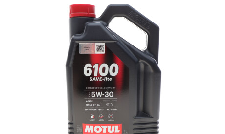 Олива 5W30 6100 Save-lite (4L) (API PERFORMANCE SP/ILSAC GF-6A) (112998) - MOTUL 839750