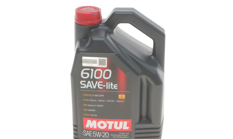 Моторное масло 6100 Save-Lite 5W-20, 5 л (108033) - (888010605, 888010606, 71924970236) MOTUL 841351