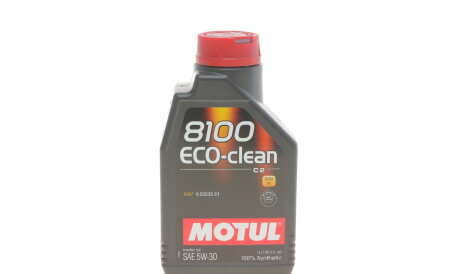 Моторна олива 8100 Eco-Clean 5W-30, 1 л (101542) - (0888083389, 0888080845, 0888083477) MOTUL 841511