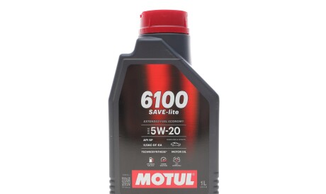 Олива 5W20 6100 Save-lite (1L) (API PERFORMANCE SP/ILSAC GF-6A) (113137) - MOTUL 842111