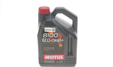 Моторное масло 8100 Eco-Clean+ 5W-30, 5 л (101584) - MOTUL 842551