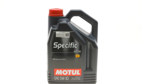 Моторное масло Specific 229.52 5W-30, 5 л (104845) - MOTUL 843651