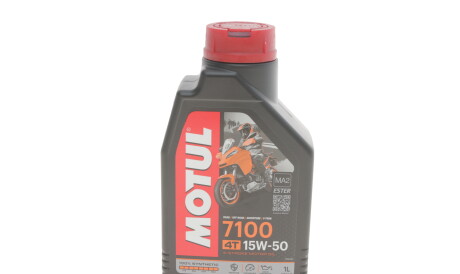 Моторное масло 7100 4T 15W-50, 1 л (104298) - (83122405891) MOTUL 845211