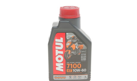 Моторна олива 7100 4T 10W-60, 1 л (104100) - MOTUL 845511 (фото 1)