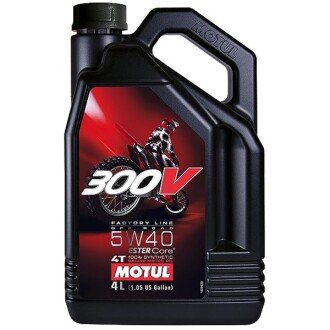 Моторна олива 300V Factory Line Off Road 4T 5W-40, 1 л (104135) - MOTUL 845641 (фото 1)