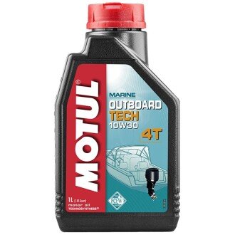 Моторное масло Outboard Tech 4T 10W-30, 1 л (106453) - (08221888101MP, 08232M99S1LHE, 852111) MOTUL 852111 (фото 1)