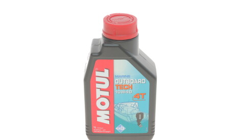 Моторное масло Outboard Tech 4T 10W-40, 1 л (106397/104265) - MOTUL 852211