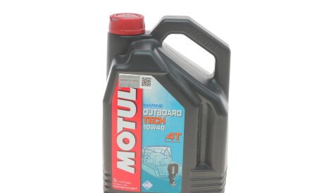 Моторна олива Outboard Tech 4T 10W-40, 5 л (106354) - MOTUL 852251