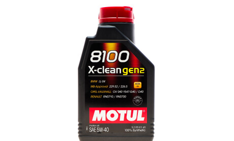 Олива 5W40 X-clean 8100 gen2 (1L) (BMW LL-04/MB 229.52/MB 226.5/RN0710/RN0700) (109761) - MOTUL 854111 GEN2