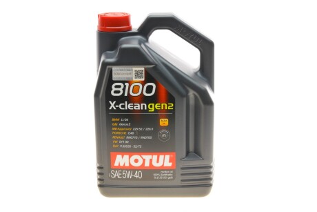 Олива 8100 X-CLEAN GEN2 5W-40 5L - MOTUL 854151 gen2