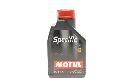 Моторна олива Specific 5122 0W-20, 1 л (107304) - (206479, 830077271, 83212365926) MOTUL 867601 (фото 1)