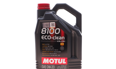 Моторное масло 8100 Eco-Clean 0W-20, 5 л (108862) - (888083265, 888083264, 888010506) MOTUL 868151