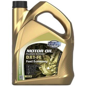 Моторна олива Premium Synthetic DX1-FE 5W20 4л. (General Motors Dex1 gen2, API SN+/SN-RC, ILSAC GF-5) 05004DX1-FE - MPM 05004DX1FE (фото 1)